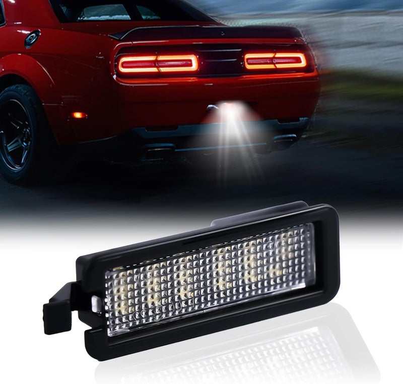 DERMOKA ضوء لوحة الترخيص LED لسيارات دودج تشارجر وتشالنجر وكرايسلر 300 وباسيفيكا وجيب كومباس 2015-2022، 6000K أبيض 1 قطعة - Image 1